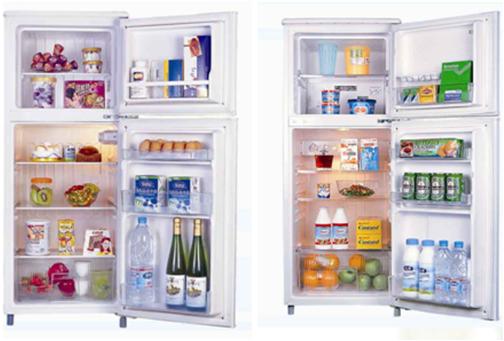 Front door display refrigerators